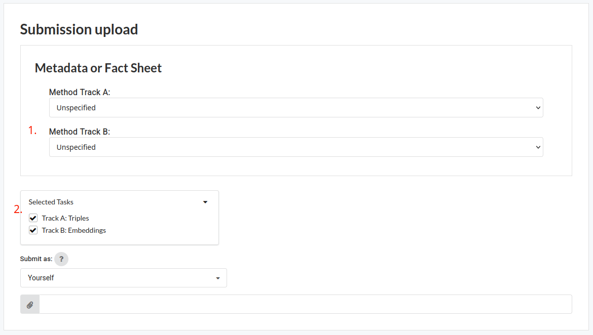 Make sure to select the methodology and correct track
